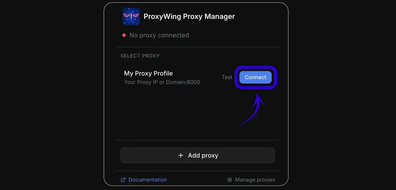 Connected status (№ 4)