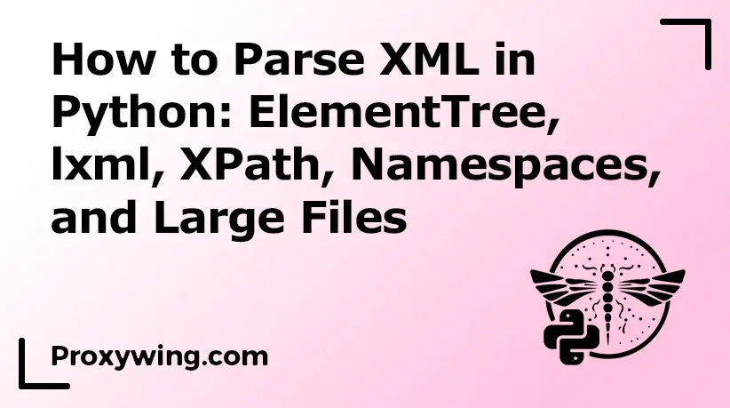 how to parse xml in python