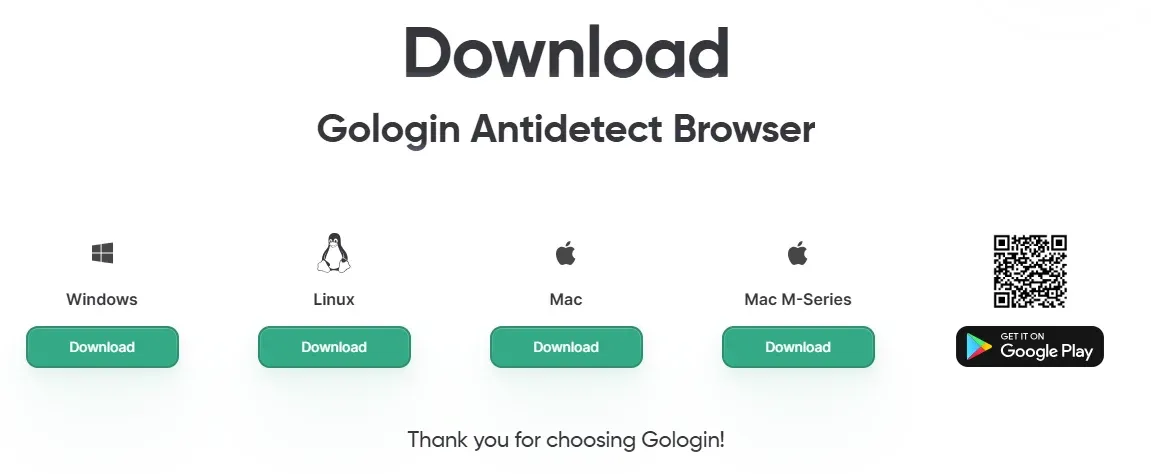 GoLogin डाउनलोड